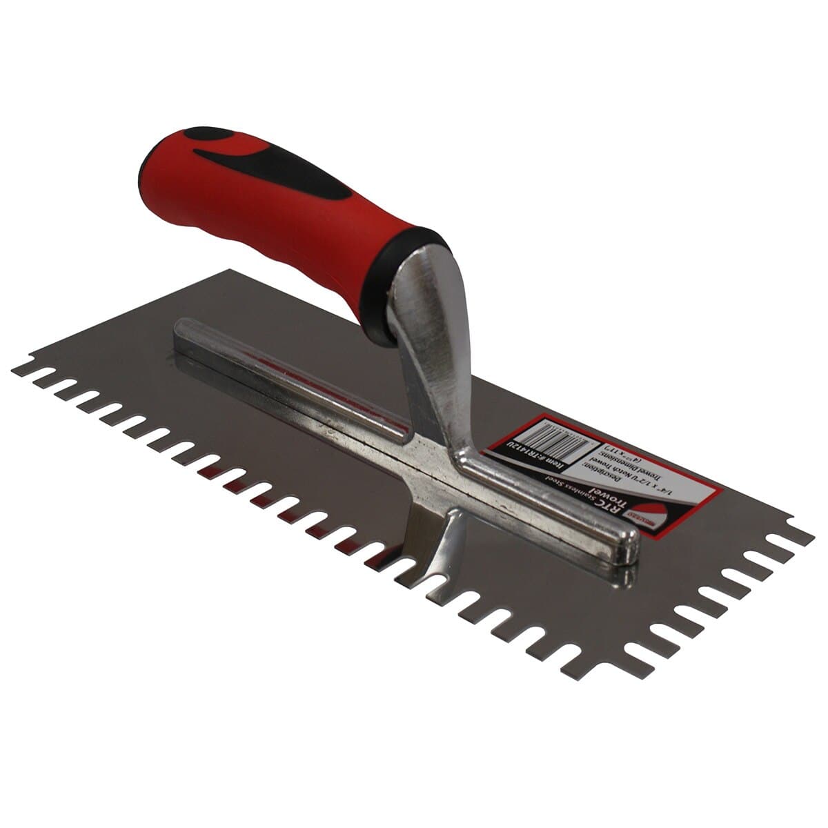 RTC Stainless Steel Tile Trowels (Case of 8) TR1412U RTC Products 1/4" x 1/2" Stainless U Notch
