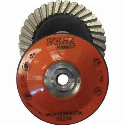 Rubber Diamond Cup Wheel Weha