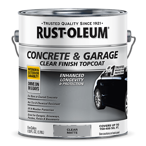 Rust-Oleum Concrete And Garage Floor Paint Floor Topcoat - Gallon (2 Count) 380895 Rust-Oleum Matte Clear Finish