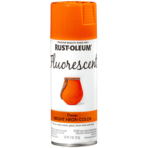 Rust-Oleum Fluorescent Spray - 11oz (6 Count) 342568 Rust-Oleum Fluorescent Orange