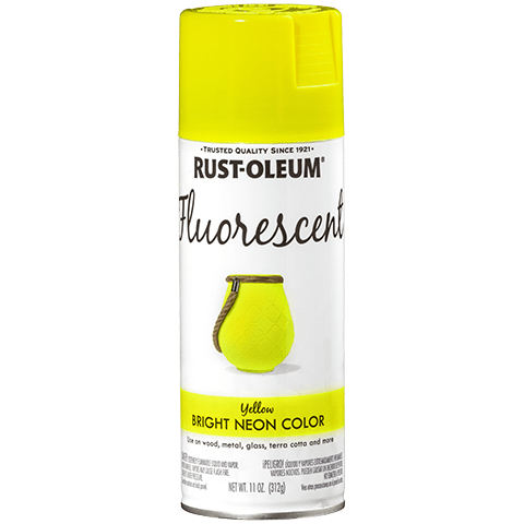Rust-Oleum Fluorescent Spray - 11oz (6 Count) 342571 Rust-Oleum Fluorescent Yellow