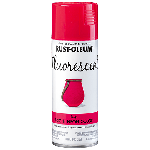 Rust-Oleum Fluorescent Spray - 11oz (6 Count) 342569 Rust-Oleum Fluorescent Pink