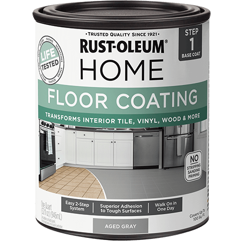 Rust-Oleum HOME® Floor Premix Base Coat - Quart (Case of 4) 365929 Rust-Oleum Aged Gray