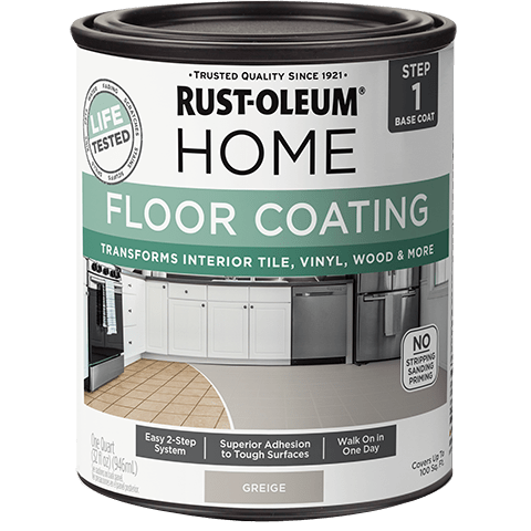 Rust-Oleum HOME® Floor Premix Base Coat - Quart (Case of 4) 365932 Rust-Oleum Greige