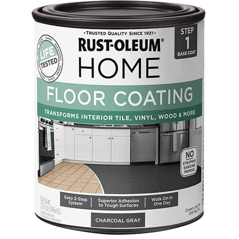 Rust-Oleum HOME® Floor Premix Base Coat - Quart (Case of 4) 365928 Rust-Oleum Charcoal Gray