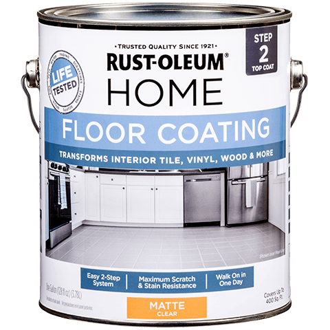 Rust-Oleum HOME® Floor Top Coat - Gallon (2 Count) 358585 Rust-Oleum Clear Coat - Matte Finish