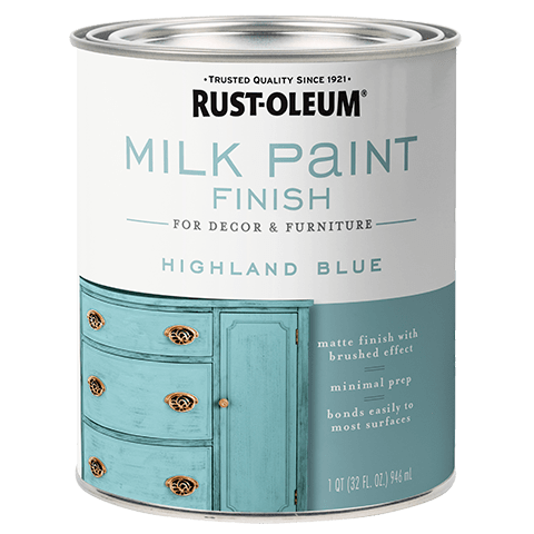 Rust-Oleum Milk Paint Finish - Quart (2 Count) 331050 Rust-Oleum Highland Blue