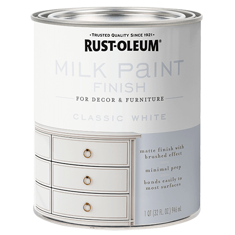 Rust-Oleum Milk Paint Finish - Quart (2 Count) 331049 Rust-Oleum Classic White