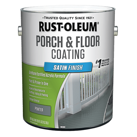 Rust-Oleum Porch & Floor - Gallon (2 Count) 320418 Rust-Oleum Pewter Satin