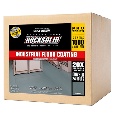 Rust-Oleum Rocksolid Professional Floor Coating - 360oz 322760 Rust-Oleum Dark Gray