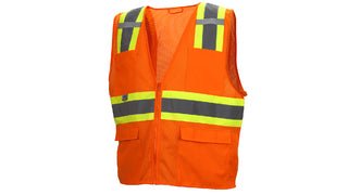 RVZ23 Series Class 2 Hi-Vis Orange & Lime Safety Vests (Pack of 5) Pyramex