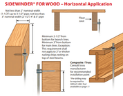 Sidewinder for Wood - Horizontal Application - 125 Units - ITW Sammy's