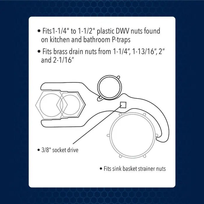 SinkDrain™ Wrench - Case of 6 Superior Tool