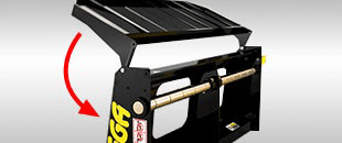 Skid Steer Loader Pallet Forks w/ Floating Tyne Design Digga