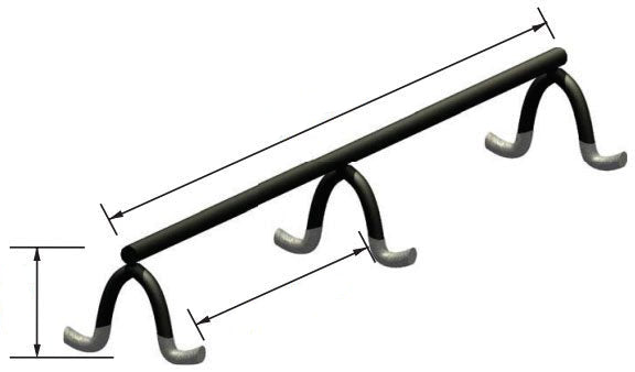 Slab Bolster - Dipped (Box of 100LF) OCM