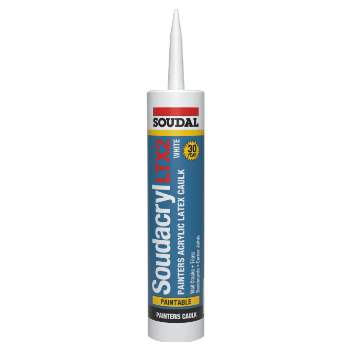 Soudacryl LTX2 Soudal Acrylic Latex Caulk Cartridge Sealant