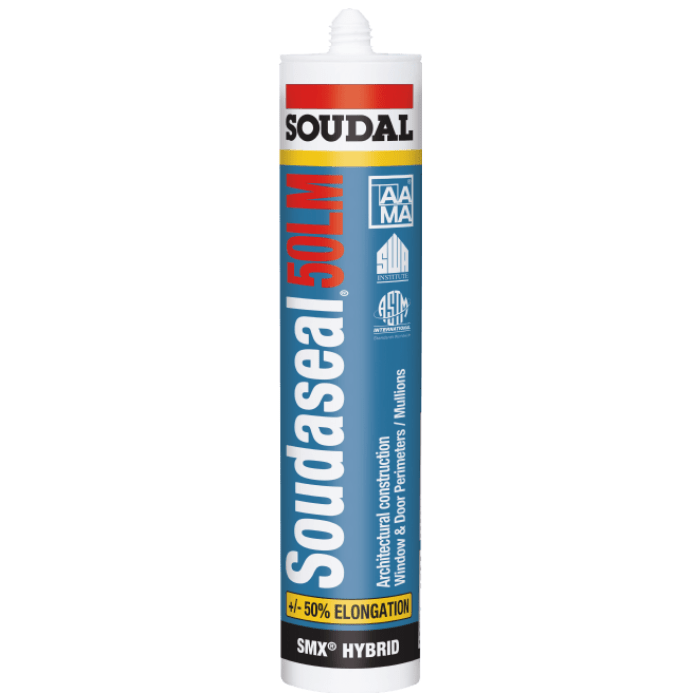 Soudaseal 50LM - Case of 12 Cartridges 143617 Soudal Gray