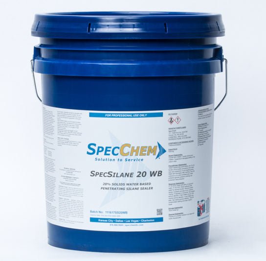 Specsilane 20 Wb 20% Solids Water-Based Penetrating Silane Sealer - SpecChem
