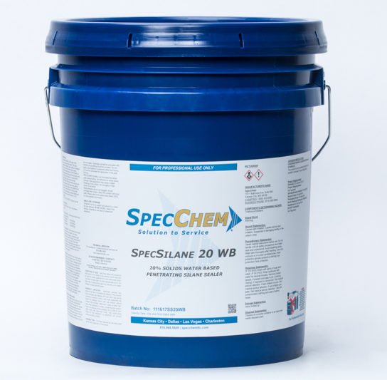 Specsilane 20 Wb 20% Solids Water-Based Penetrating Silane Sealer SpecChem