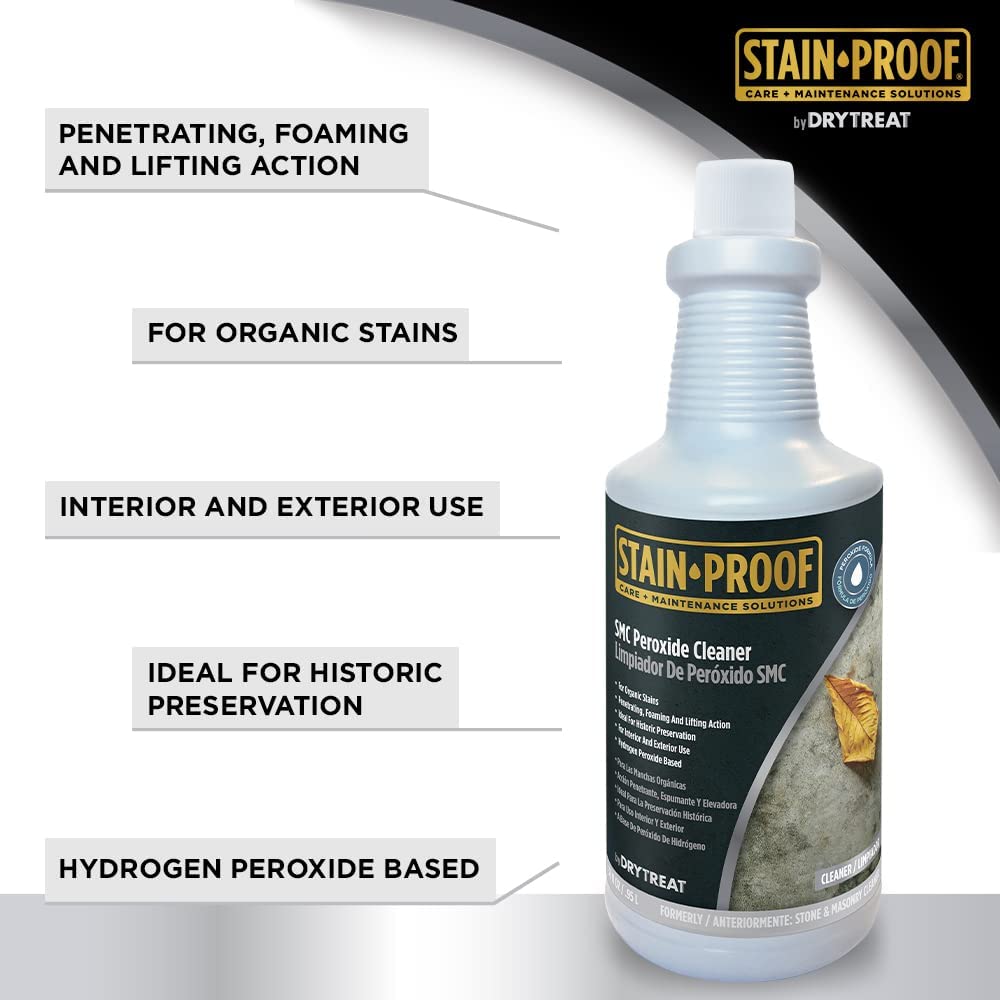 Stain Proof SMC Peroxide Cleaner formerly Dry Treat S-Tech Stone & Masonry Cleaner Dry Treat