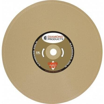 Standard Gold Continuous Rim Tile Diamond Blades 45236 Diamond Products 4"