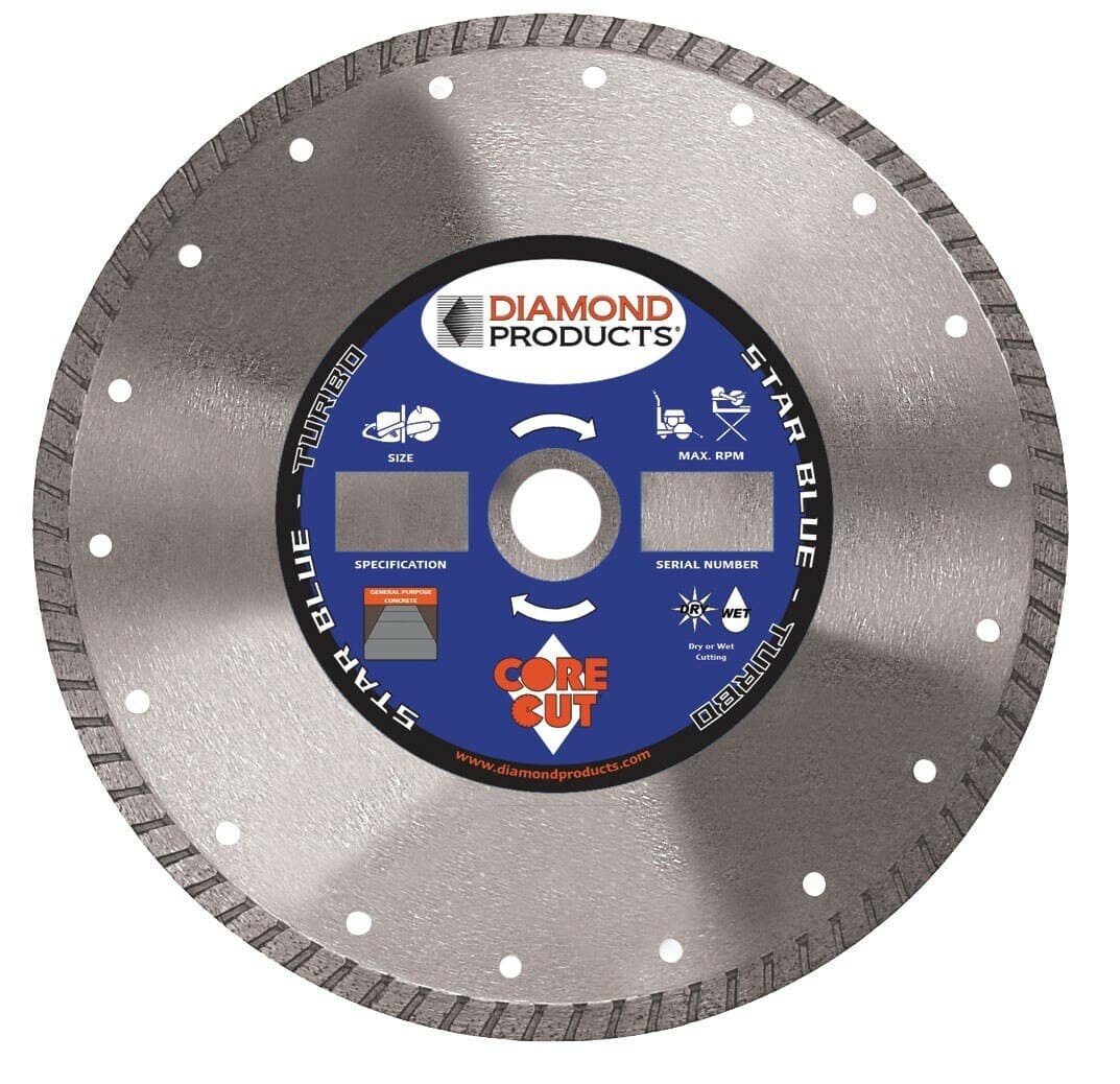 Star Blue High Speed Turbo Blade for Concrete - Diamond Products