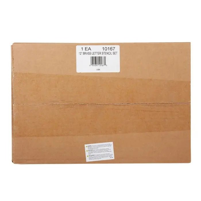 Stencil Set-Letter 12" Brass 33Pcs. CH Hanson