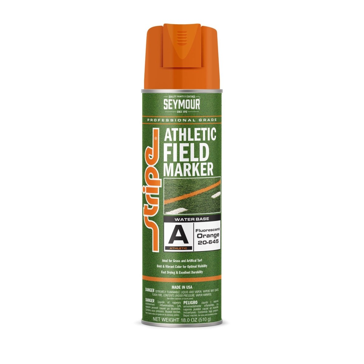 Seymour Stripe Athletic Field Marker - Case of 12 20-645 Seymour Athletic Field Orange