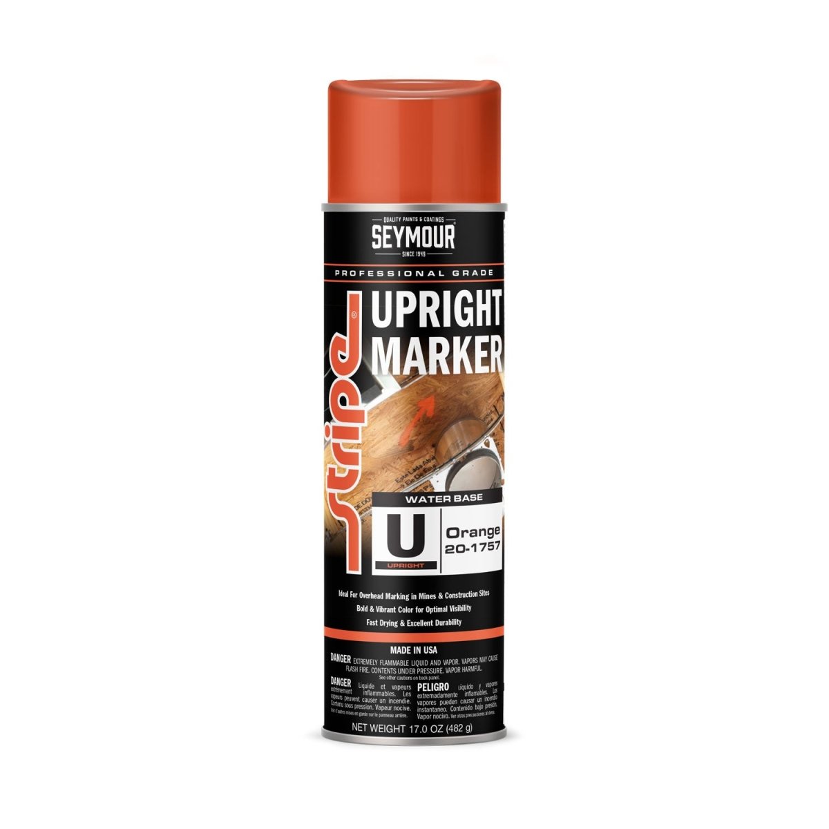 Seymour Stripe Upright Marking Paint - Case of 12 20-1757 Seymour Fluorescent Orange