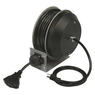 Strongway 49581 Heavy-Duty Retractable Extension Cord Reel 30 ft. 12/3, Triple Tap
