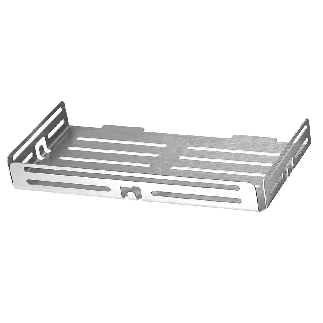 TI-SHELF Rectengular Wall Shelf (Line) with Lip TSE LM3+ Dural Stainless Steel
