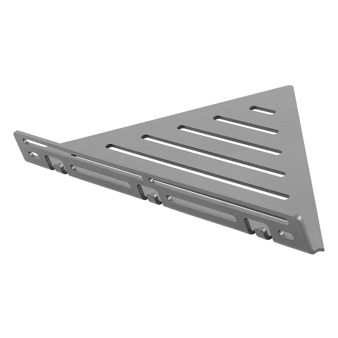 TI-SHELF Triangular Corner Shelf (Line) with Lip 54652815LR Dural Concrete Gray