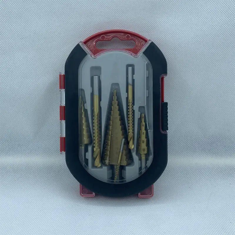 Titanium Step Drill Bits Drilling & Twisting Metal - 6 piece set Diamond Tool Store