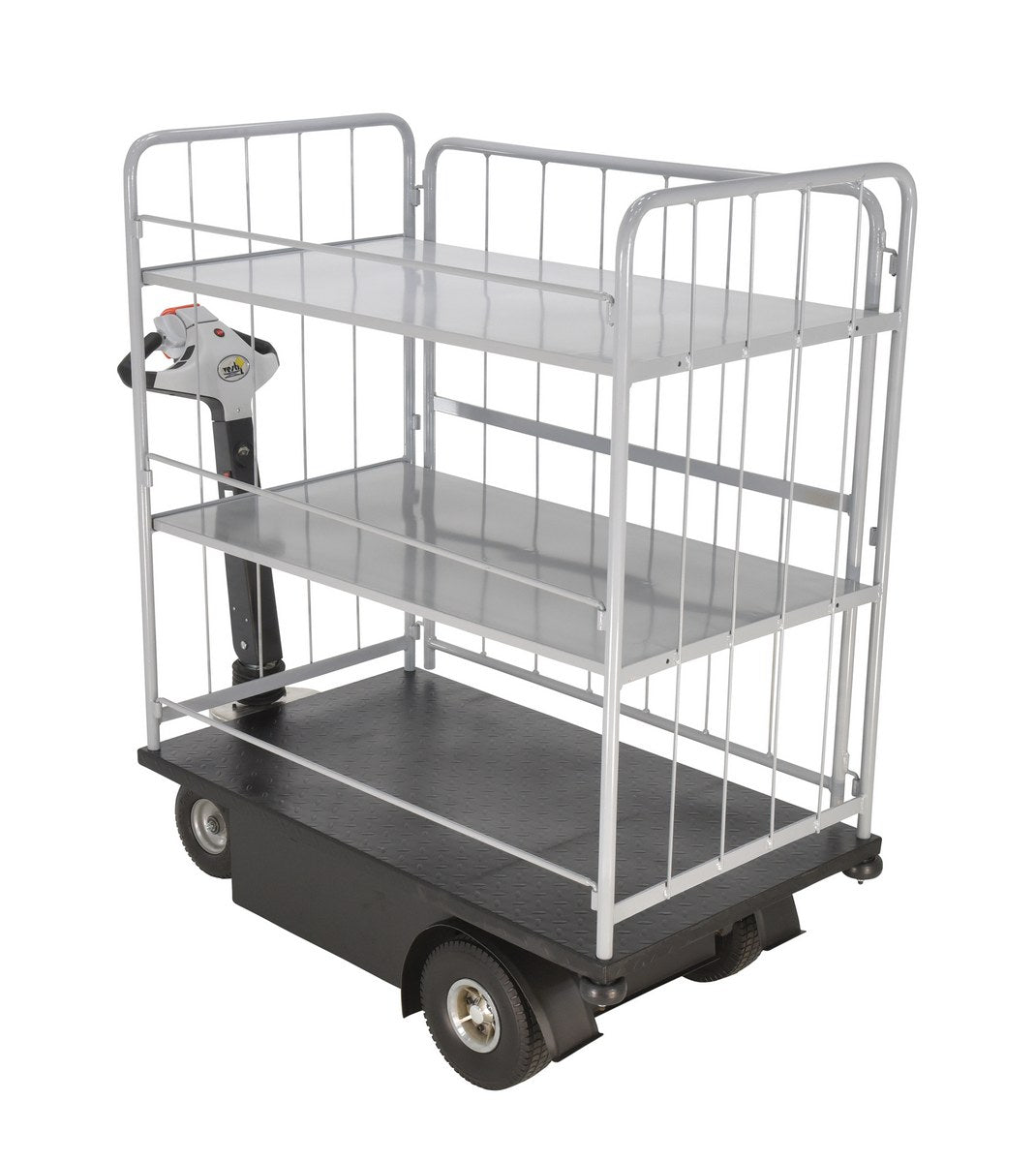 Traction-Drive Carts NE-CART-4 Vestil 24-3/4"x46" - 2 Shelves