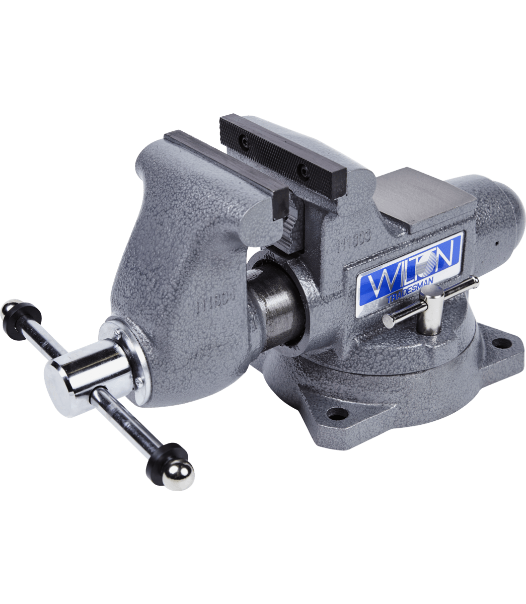 Tradesman 1755 Bench Vise, 5-1/2" Jaw Width, 5" Jaw Opening, 3-3/4" Throat Depth Wilton