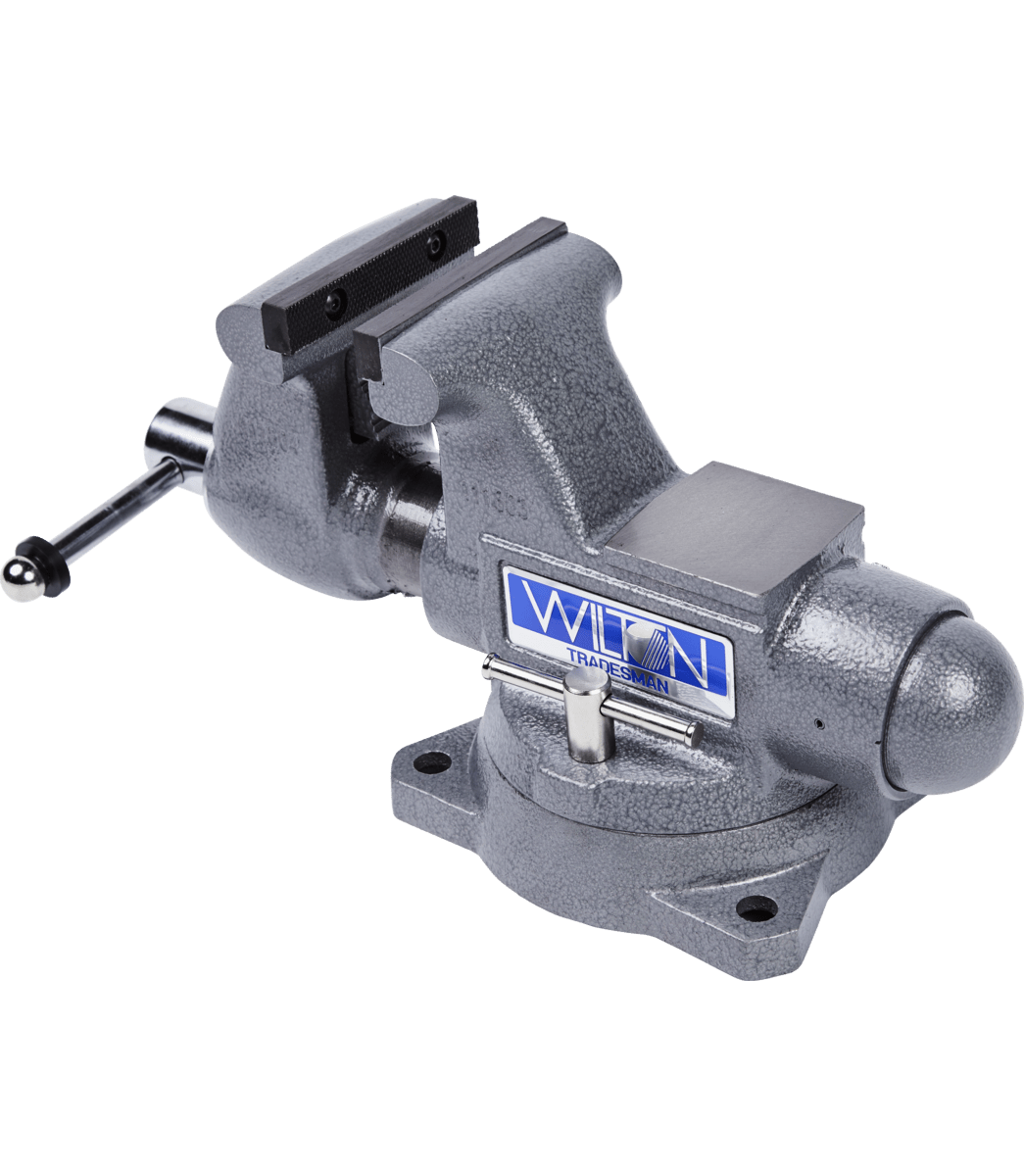 Tradesman 1765 Bench Vise, 6-1/2" Jaw Width, 6" Jaw Opening, 4" Throat Depth Wilton