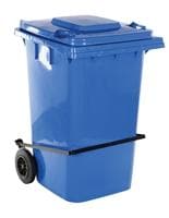 Trash Cans TH-95-BLU-FL Vestil 95 With Lid Lift Blue