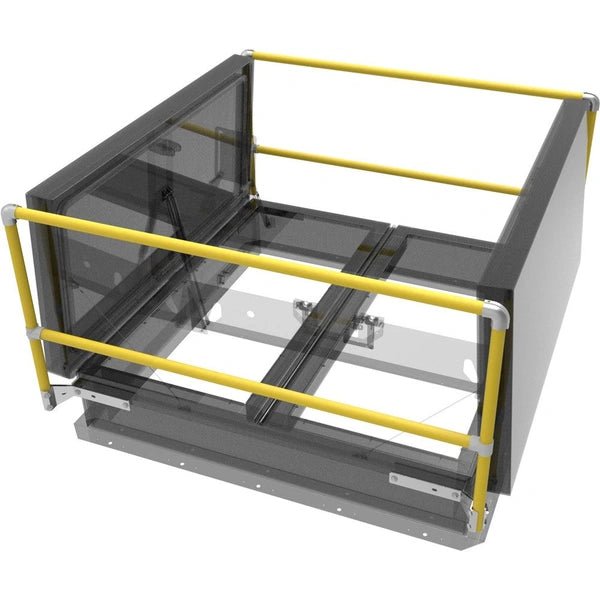 Two-Sided Smoke Vents Safety Railing Babcock-Davis