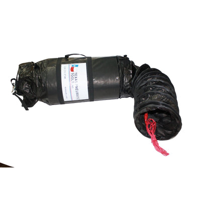 8" Electrically Conductive Ducting w/ Attached Storage Bag. Texas Pneumatic Tools