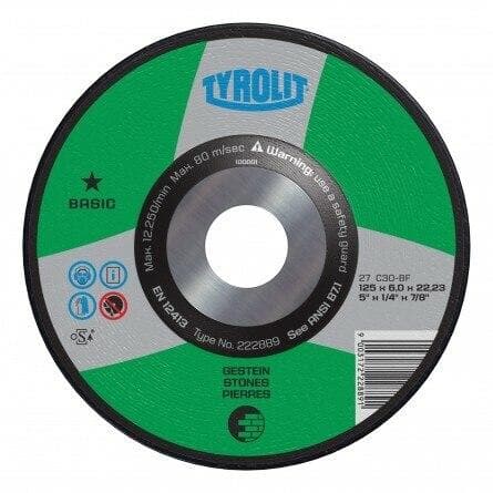 Tyrolit Basic Wheels for General Purpose Use Concrete/ Masonry (Pack of 10) 92440 Diamond Products 4-1/2" x 1/8" x 5/8-11"