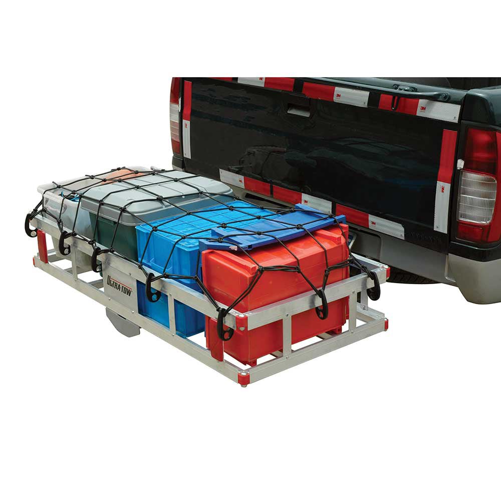 Ultra-Tow Aluminum Hitch Cargo Carrier | 500-Lb. Cap | Silver | 49-In. X 22.5-In. x 8-In.H - Ultra-Tow