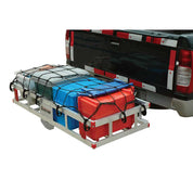 Ultra-Tow Aluminum Hitch Cargo Carrier | 500-Lb. Cap | Silver | 49-In. X 22.5-In. x 8-In.H - Ultra-Tow