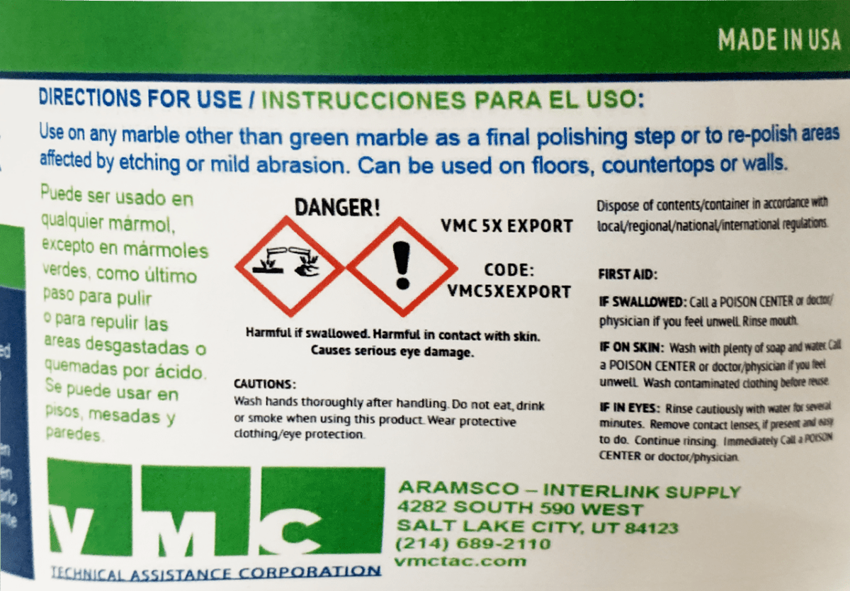 VMC 5X Export Powder VMC