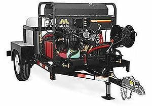 Trailer Package - Water Trailer and Hot Water Pressure Washer (HS-3505-1MGH-T) Mi-T-M