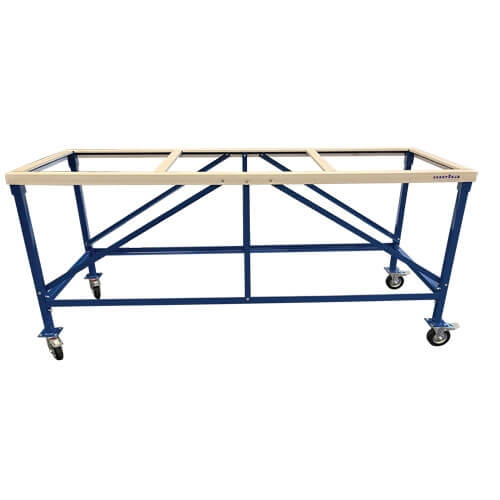 Weha 27" Work Table with White Rubber Top Weha