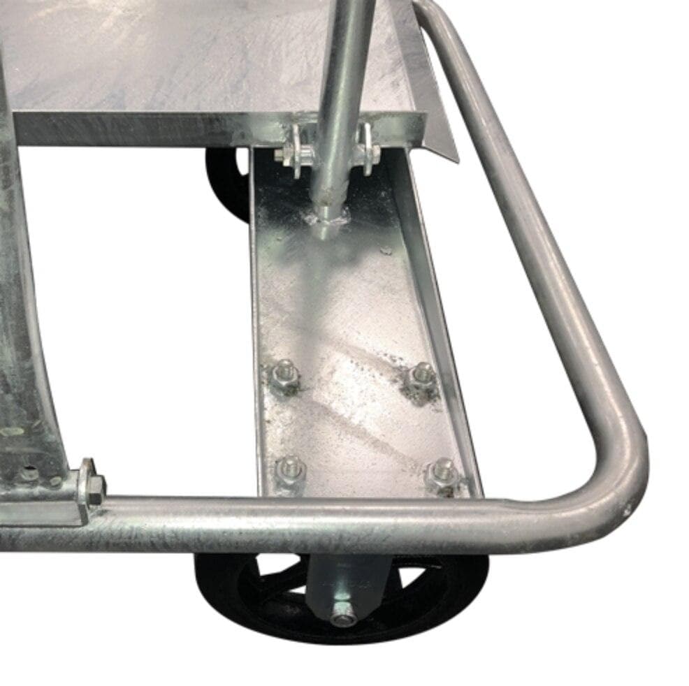 WEHA GALVANIZED GRANITE SHOP CART - BROKEN DOWN Weha