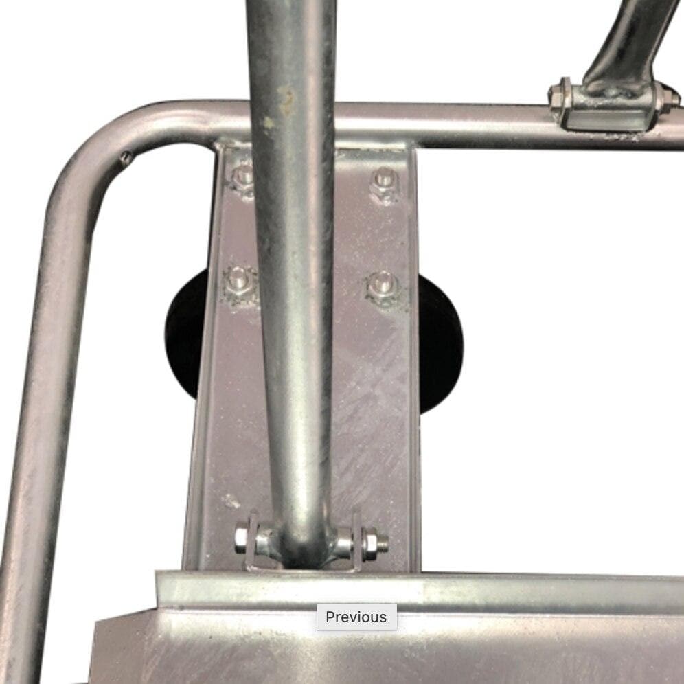 WEHA GALVANIZED GRANITE SHOP CART - BROKEN DOWN Weha