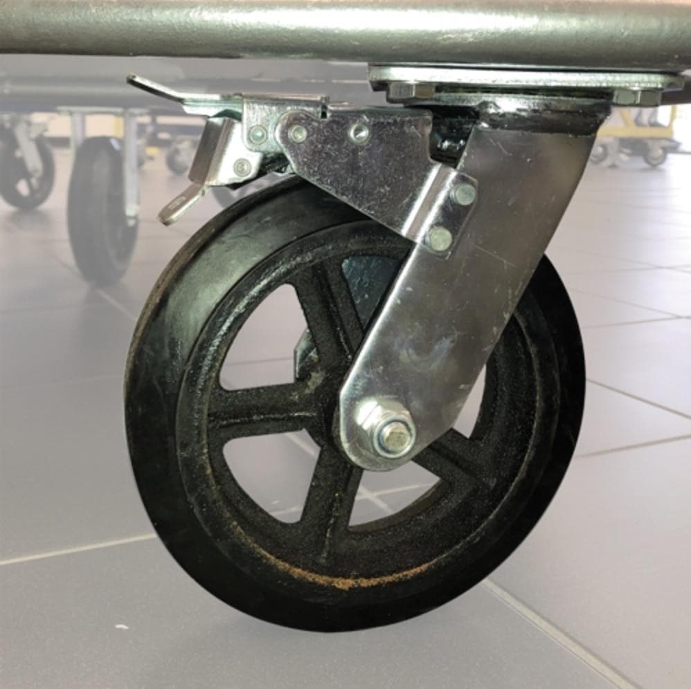 WEHA GALVANIZED GRANITE SHOP CART - BROKEN DOWN Weha