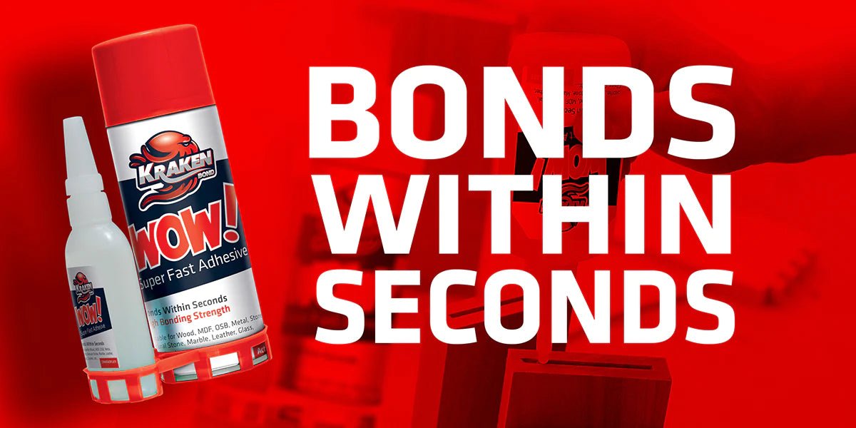 WOW! Super Fast Adhesive CA Glue (3.50 oz.) - Case of 12 Kraken Bond