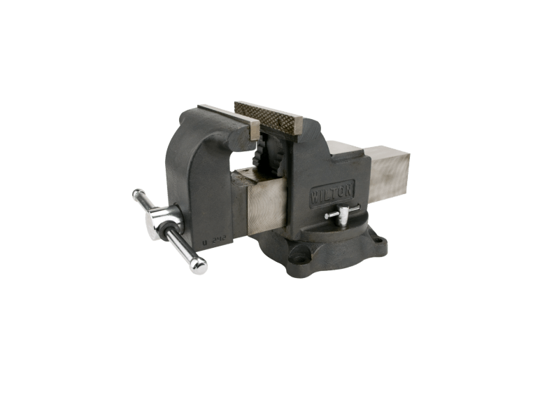 WS8, Shop Vise, 8" Jaw Width, 8" Jaw Opening, 4" Throat Depth Wilton